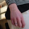 bracciale minimal unisex con nodo in oro