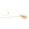 collana con ciondolo sacro in argento dorato
