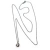 collana con ciondolo a nodo e zircone centrale