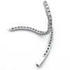 bracciale tennis in argento puntinato con zirconi bianchi