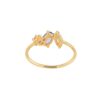 anello in oro con acquamarina tanzanite e tormalina
