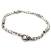 bracciale da uomo in argento brunito