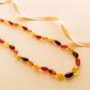 collana in ambra baltica 100% naturale con chiusura invisibile