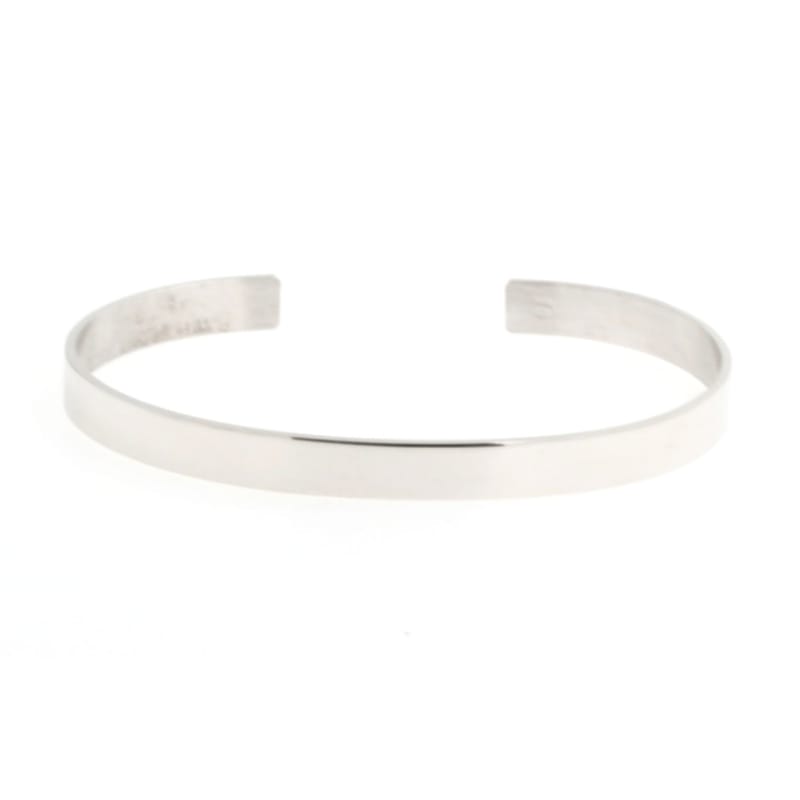 Bracciale Rigido a Fascia in argento (alto 6 mm)