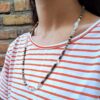 collana lunga con diaspro, granato e pietra di luna