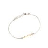 bracciale in argento con simbolo infinito in oro