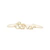 Bracciale in argento dorato con nome fatto a mano
