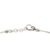 chiusura del bracciale infinito con moschettone e anellini