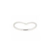 Anello in oro bianco a v