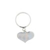 anello in argento con ciondolo a forma di cuore