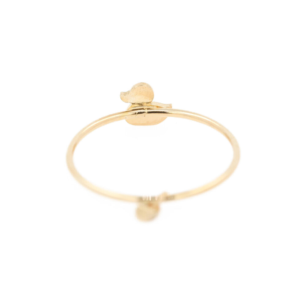 anello papera in oro 9 kt