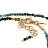 collana in argento dorato e tormaline
