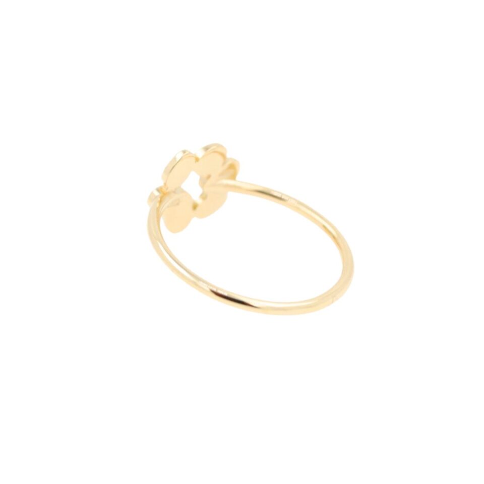 anello in oro con zampina di cane