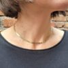 collana modello snake piatto in argento 925