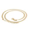 girocollo piatto tipo snake in argento dorato