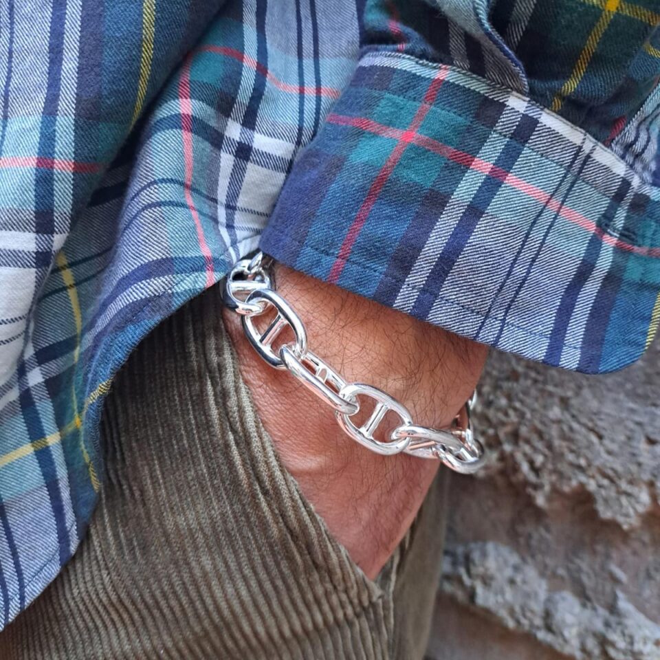 bracciale da uomo in argento