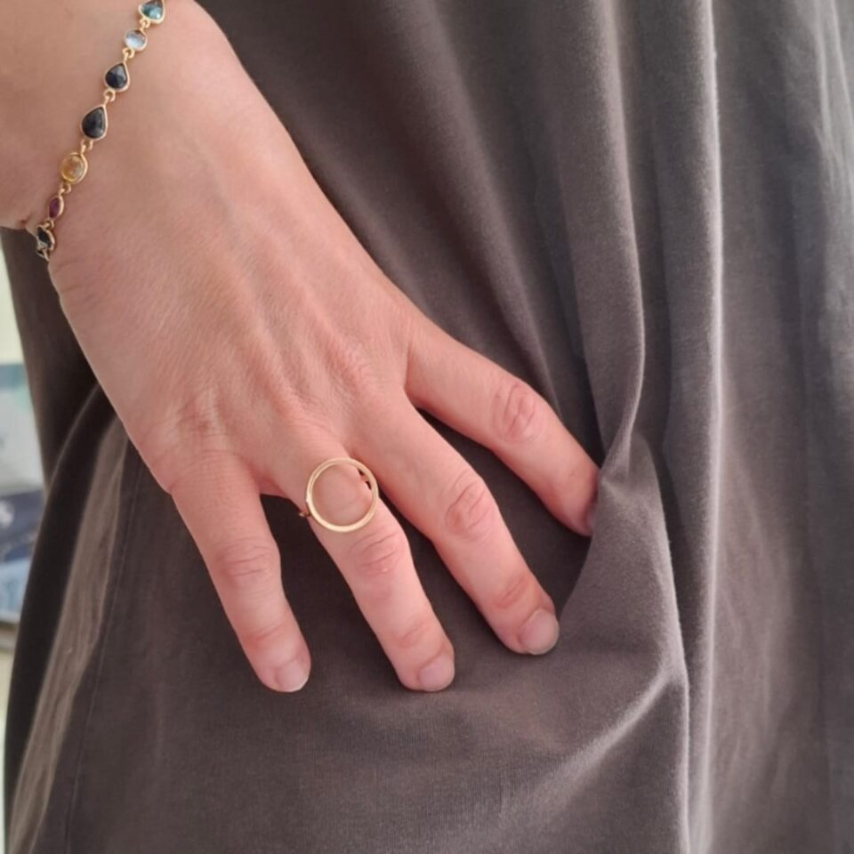 Anello Cerchio in Oro Rosa
