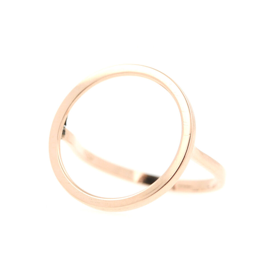 anello a cerchio in oro rosa