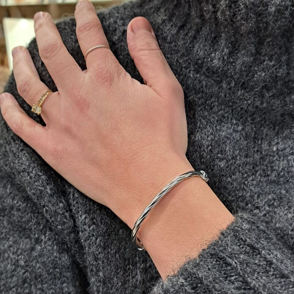 bracciale torchon argento 925