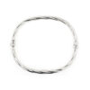 bracciale rigido torchon in argento
