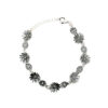 bracciale fatto di margherite in argento