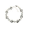 retro del bracciale di margherite in argento