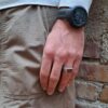 anello da uomo in argento con diaspro rettangolare