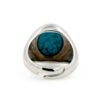 anello regolabile in argento 925 con turchese