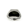 anello regolabile in argento 925 con diaspro rosso