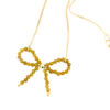 collanina in argento con fiocchetto di olivina