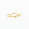 Anello scritta o nome in oro giallo