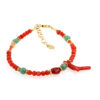 Bracciale Coralli Rossi e Turchesi Naturali