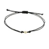 bracciale in cordino nautico con diamante centrale in oro giallo