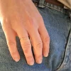 anello in oro con doppio diamante