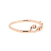 anello in oro bianco giallo o rosa con nome bold