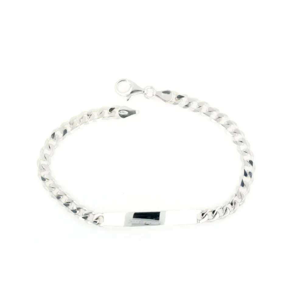bracciale grumetta personalizzabile in argento