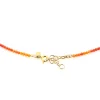 collana di zirconi multicolor con chiusura regolabile in argento