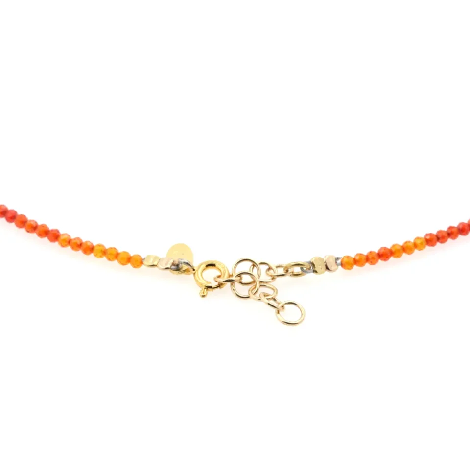collana di zirconi multicolor con chiusura regolabile in argento