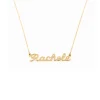 collana in oro con nome piccolo traforato a mano