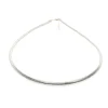 collana tubogas in argento 925 rodiato