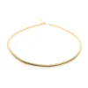 collana tubogas in argento 925 dorato