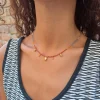 collana di zirconi colorati e pendenti in argento 925
