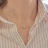 collana con nome personalizzato traforata a mano