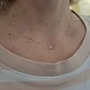 Collana Diamanti Nudi in oro giallo 18 kt