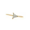 anello con diamante lab grown triangolare