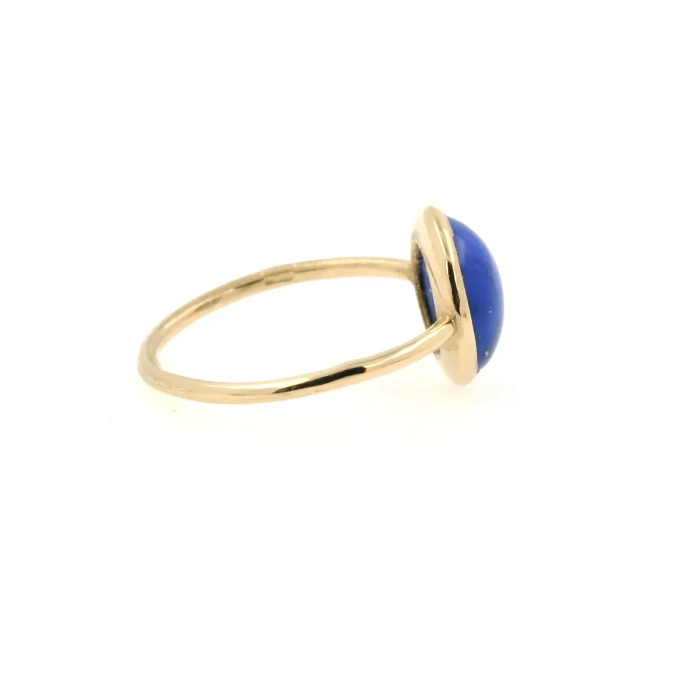 ANELLO ORO GIALLO E LAPISLAZZULO