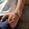 Bracciale personalizzabile in argento e aulite