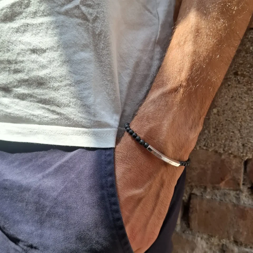 bracciali-personalizzabili-argento-pietra-lavica