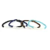 Bracciale personalizzabile in argento e pietre naturali