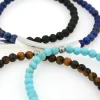 Bracciali personalizzati con incisione in argento e pietre naturali